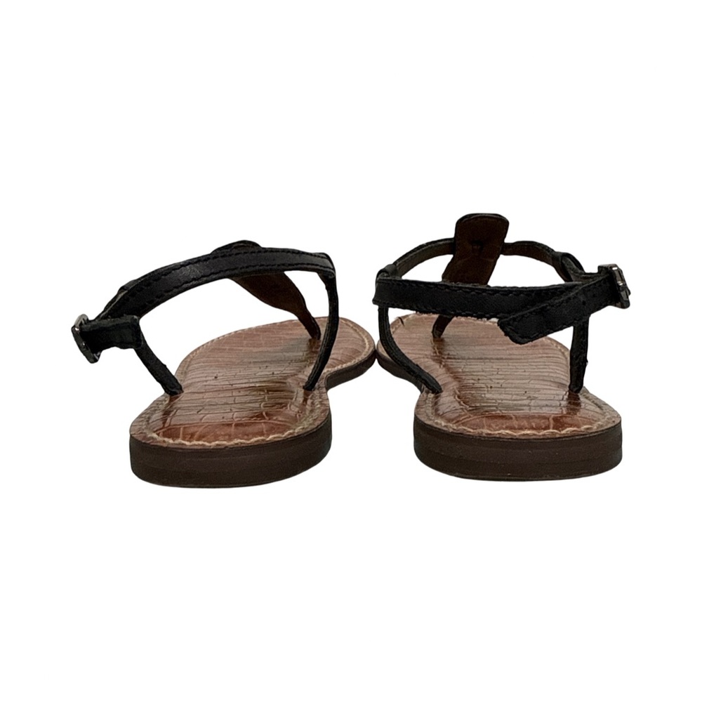Sam Edelman “Gigi” Leather T-Strap Sandals Women’s 8 Black - Picture 8 of 10